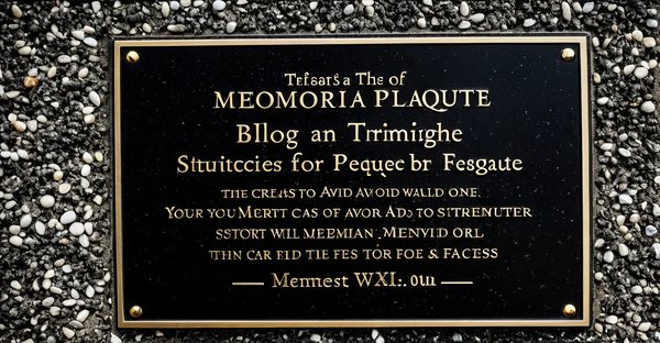 Plaque funéraire personnalisée : créez un hommage à votre image