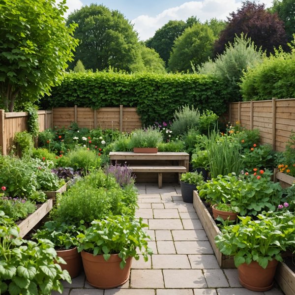 Comment aménager un jardin de légumes et d'herbes aromatiques sur une terrasse exposée au sud ?