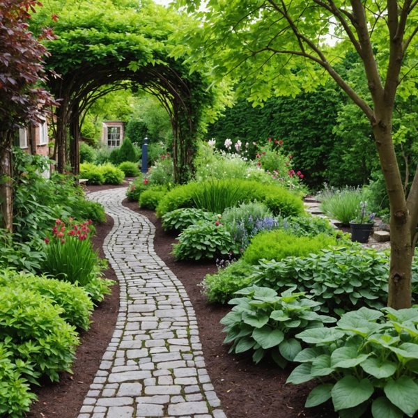 Quelles sont les options pour créer une allée de jardin en matériaux recyclés?